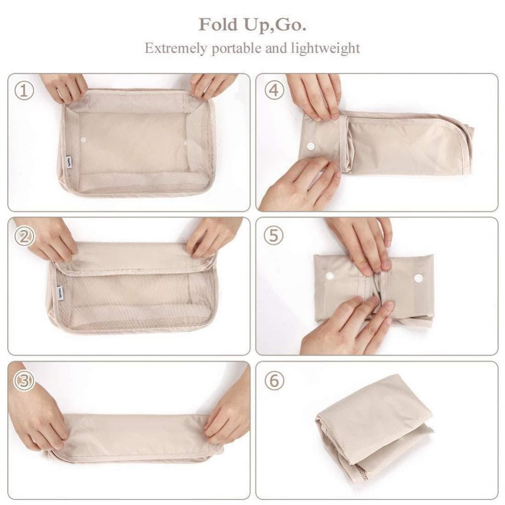 8-piece Set Luggage Divider Bag Travel Storage Clothes Underwear Shoes Organizer Packing Cube Bag — visuel 5