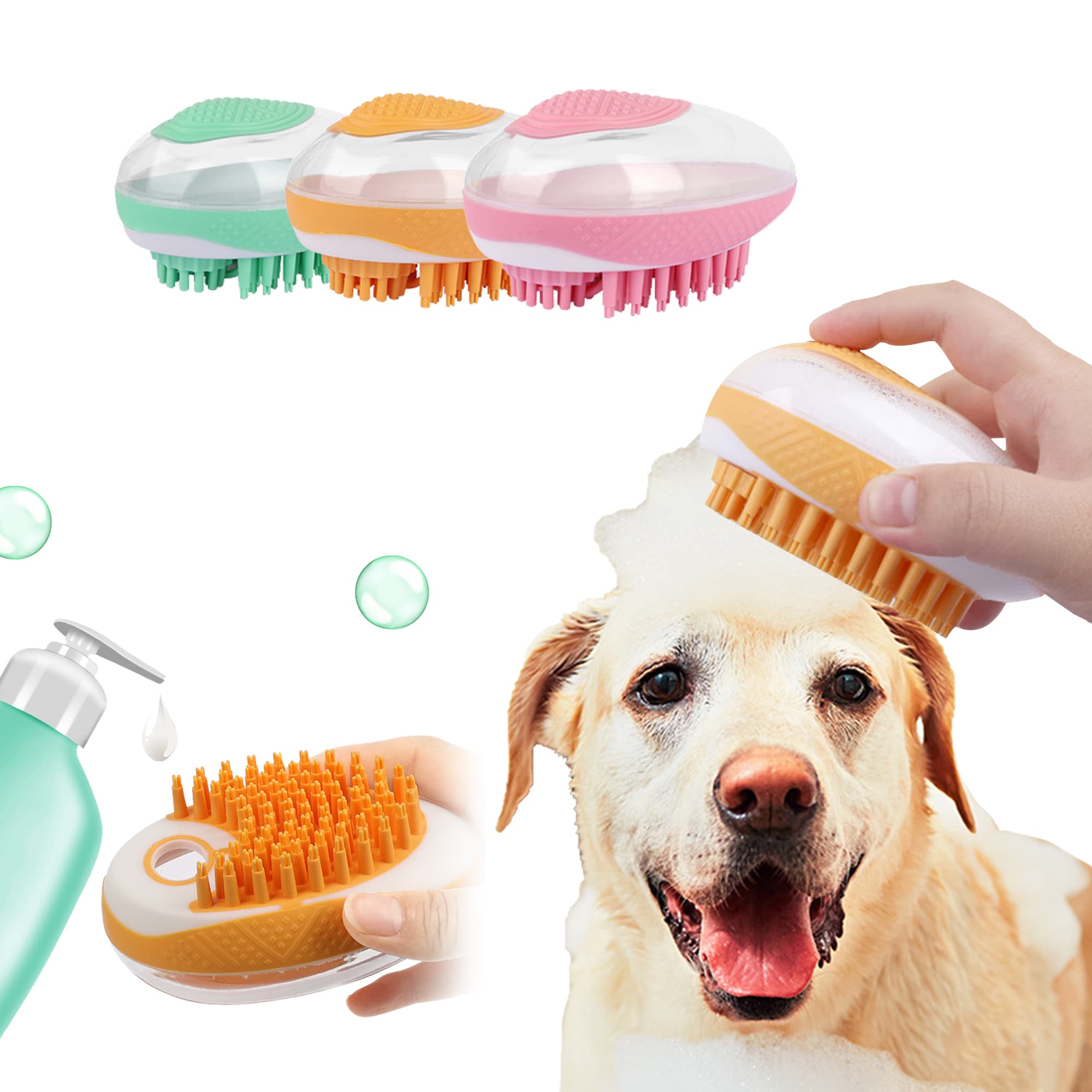 Brosse de Bain 2-en-1 pour Animaux — visuel 8