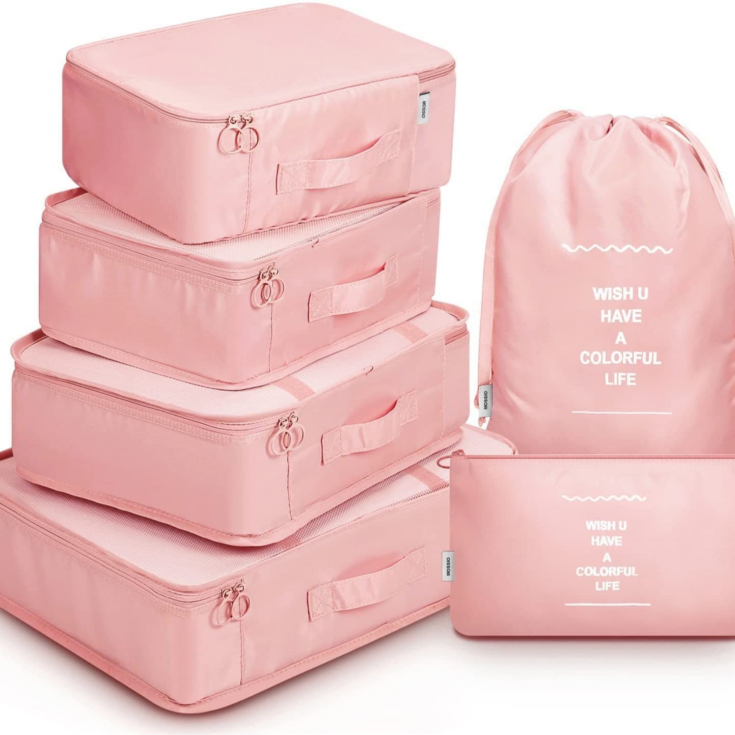 8-piece Set Luggage Divider Bag Travel Storage Clothes Underwear Shoes Organizer Packing Cube Bag — visuel 2