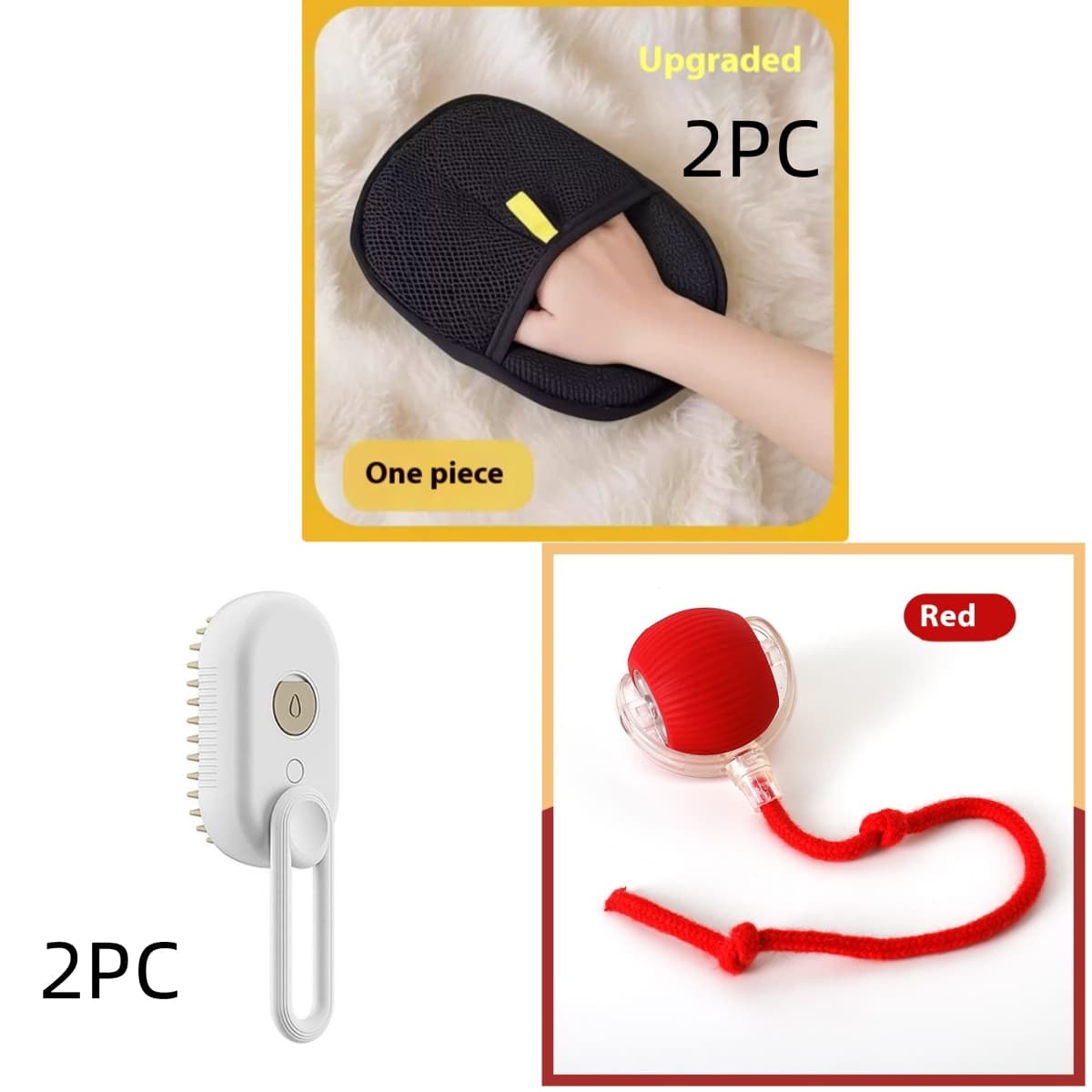 Brosse Vapeur 3-en-1 pour Chat et Chien — visuel 2